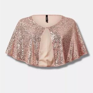 Torrid Champagne Sequined Bolero